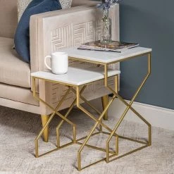 Best Pirce ???? Crestview Collection Marcie Marble Top End Table 2-piece Set ✔️ -Crestview Collection shop unnamed file 116
