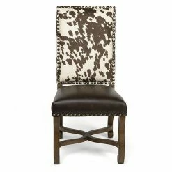Flash Sale ⭐ Crestview Collection Mesquite Ranch Faux Cowhide Dining Chair ❤️