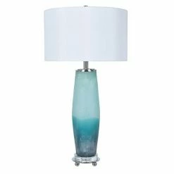 Outlet ???? Crestview Collection Seaside Frosted Sea Table Lamp ✨
