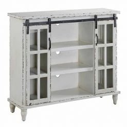 Top 10 ???? Crestview Collection Magnolia Antique Finish Sliding 2-Door Console Table ????