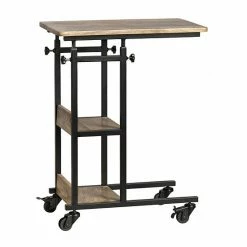 Best Pirce ???? Crestview Collection Ian C-Shape Rolling Desk ????