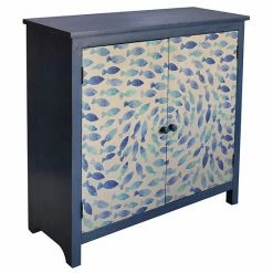 Best reviews of ???? Crestview Collection Destin Indigo School Of Fish Storage Cabinet ????