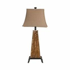 Wholesale ✨ Crestview Collection Rozy Dark Amber Finish Rock Table Lamp ????