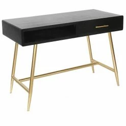 Coupon ???? Crestview Collection Silas Metallic Legs Desk ????