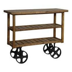 Buy ???? Crestview Collection Bengal Manor Industrial Bar Cart ????