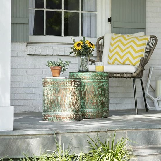 Crestview Collection Jocelyn Distressed Stool 2-piece Set Best deal ✨ Crestview Collection Jocelyn Distressed Stool 2-piece Set ???? -Crestview Collection shop unnamed file 411