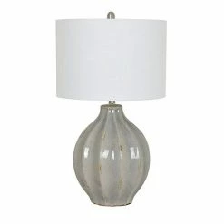 Promo ???? Crestview Collection Perry Gray Table Lamp ????
