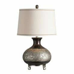 Cheap ???? Crestview Collection Silver Finish Canyon Table Lamp ????