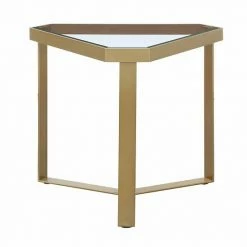 Best Pirce ???? Crestview Collection Melrose Gold Triangle End Table ????