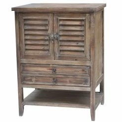 Deals ???? Crestview Collection Jackson Weathered Nightstand Table ⭐