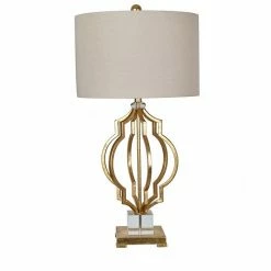 Promo ???? Crestview Collection Parisian Gold Finish Table Lamp ????