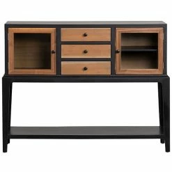 Outlet ✔️ Crestview Collection Livingston 3-Drawer Console Table ????