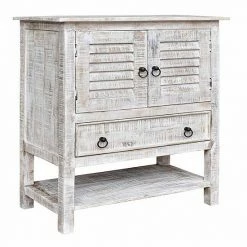 Budget ✔️ Crestview Collection Bengal Manor White Wash Accent Storage Cabinet ✔️