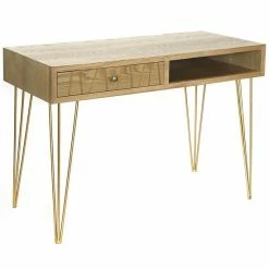Discount ???? Crestview Collection Linna Metallic Detail Desk ????