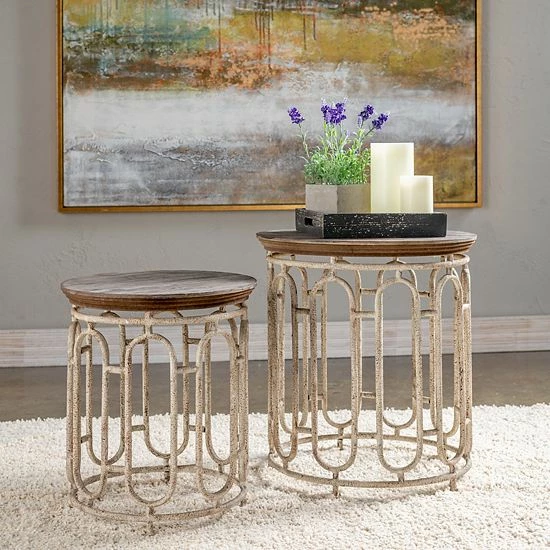Top 10 ???? Crestview Collection Allyson Textured End Table 2-piece Set ✨ - Image 2