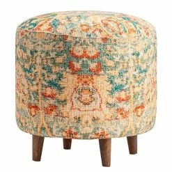 Buy ???? Crestview Collection Chloe Round Ottoman ????