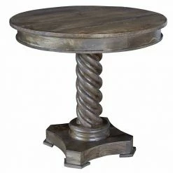 Buy ???? Crestview Collection Bengal Manor Carved Twist End Table ????