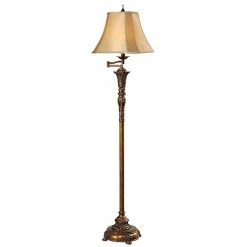 Best Sale ???? Crestview Collection Tyler Detailed Gold Finish Floor Lamp ????
