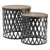 Outlet ⌛ Crestview Collection Bengal Manor Industrial End Table 2-piece Set ❤️ -Crestview Collection shop unnamed file 752