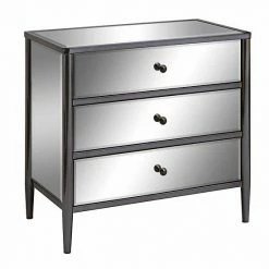 New ???? Crestview Collection Midnight Mirror 3-Drawer ???? Dresser ????