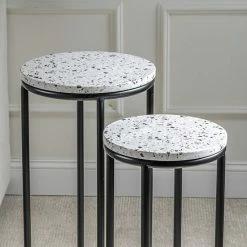 Discount ✨ Crestview Collection Katie Terrazzo End Table 2-piece Set ???? -Crestview Collection shop unnamed file 782